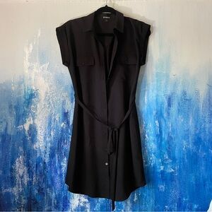 Express Black Short Sleeve Dress